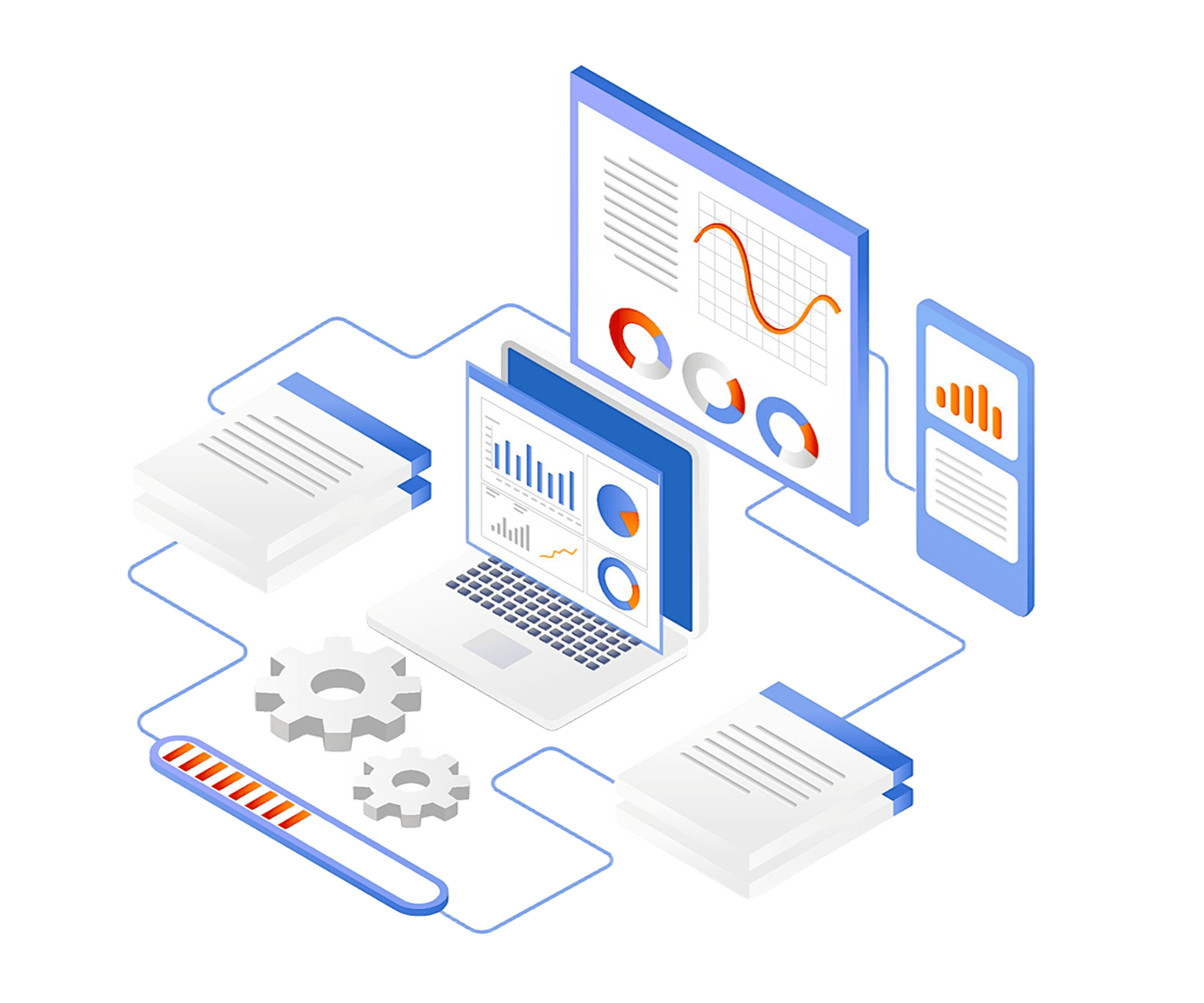 Ilustração de desenvolvimento web